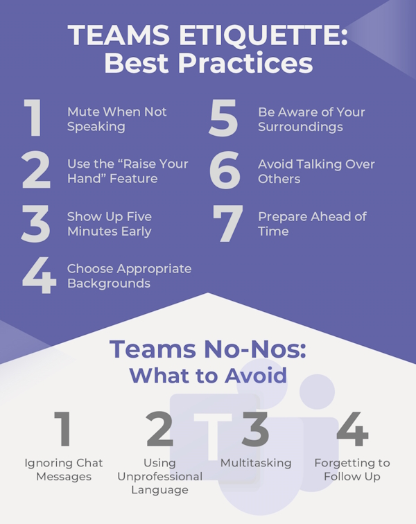 list of best practices for microsoft teams calls