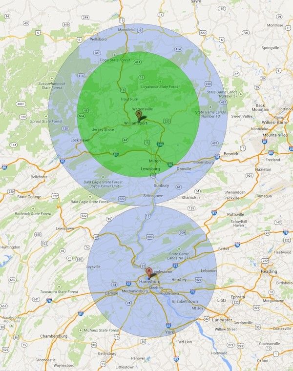 Intrada Coverage Map