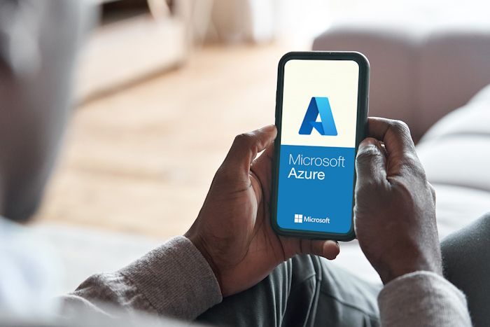 mobile phone running microsoft azure