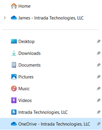 accessing onedrive via file explorer