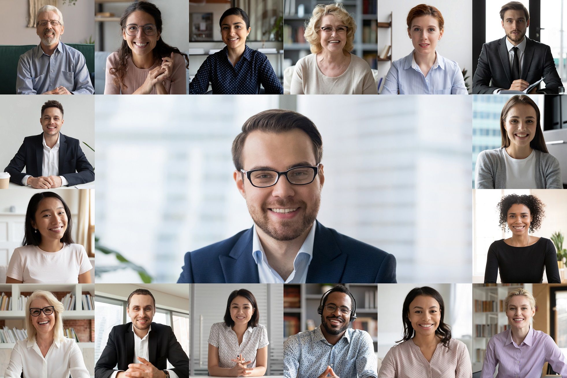 Colleagues on a Web Conference